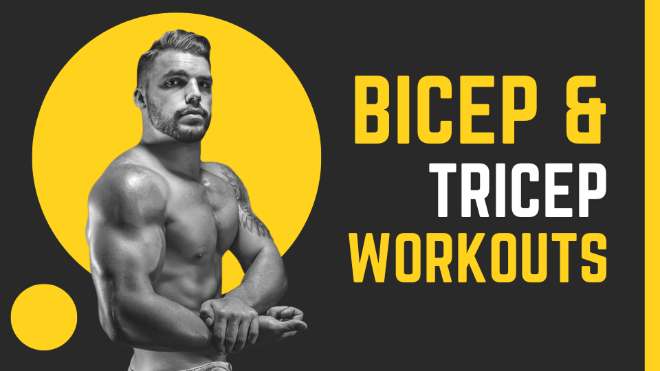 bicep and tricep workout at gym